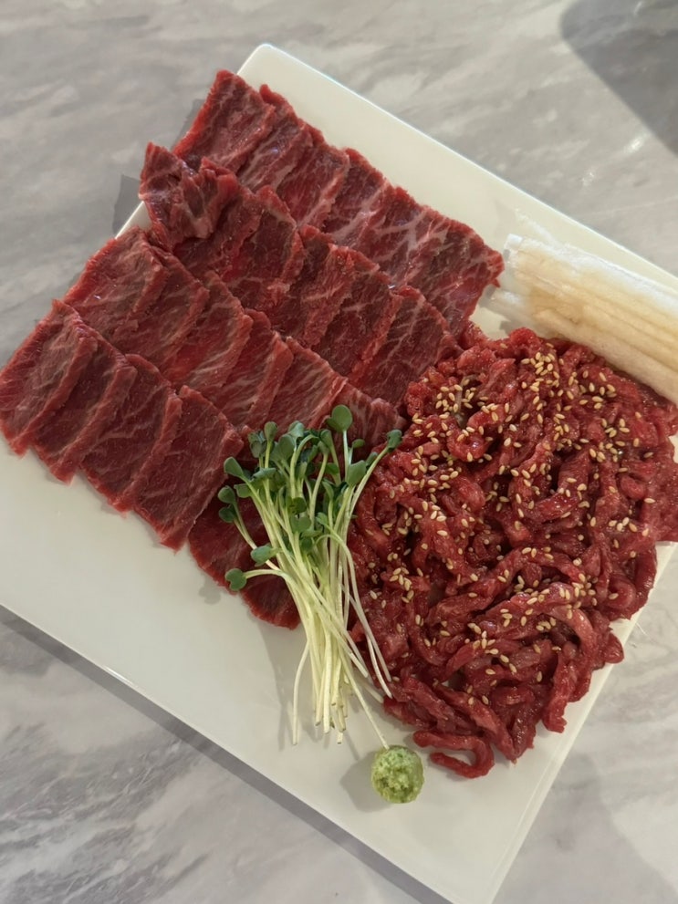  [장군육회] 성남 모란 육사시미 육회 맛집