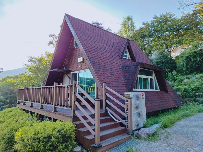경남 양산 대운산자연휴양림 숲속의집 바베큐장