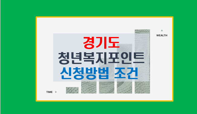  경기도 청년복지포인트 신청 방법과 자격 조건 안내
