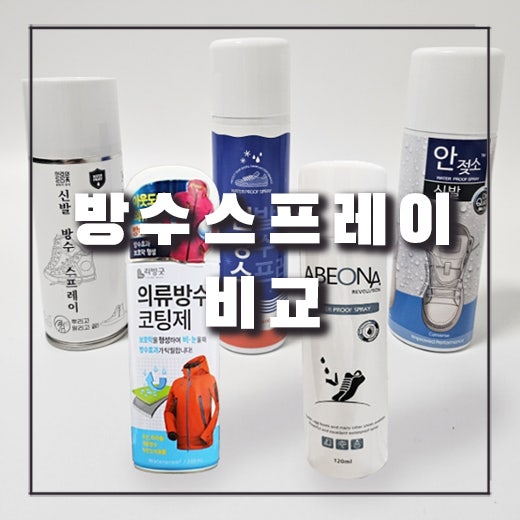  안젖소, 살림의정석, 아베오나 등 5가지 신발방수스프레이 비교