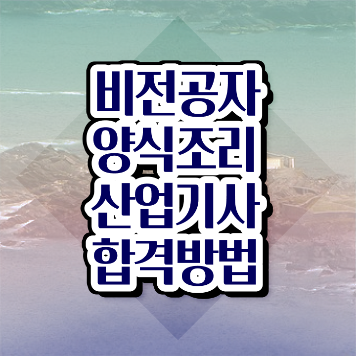  양식조리산업기사 시험응시자격 인강으로 단기간에 준비한 과정