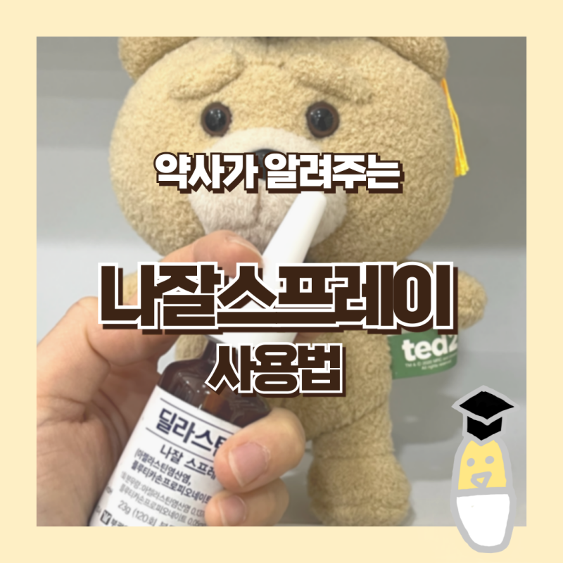 나잘스프레이 사용법 주의사항 딜라스틴