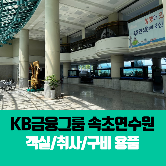  KB금융그룹 속초연수원 리뷰/객실/취사/구비용품