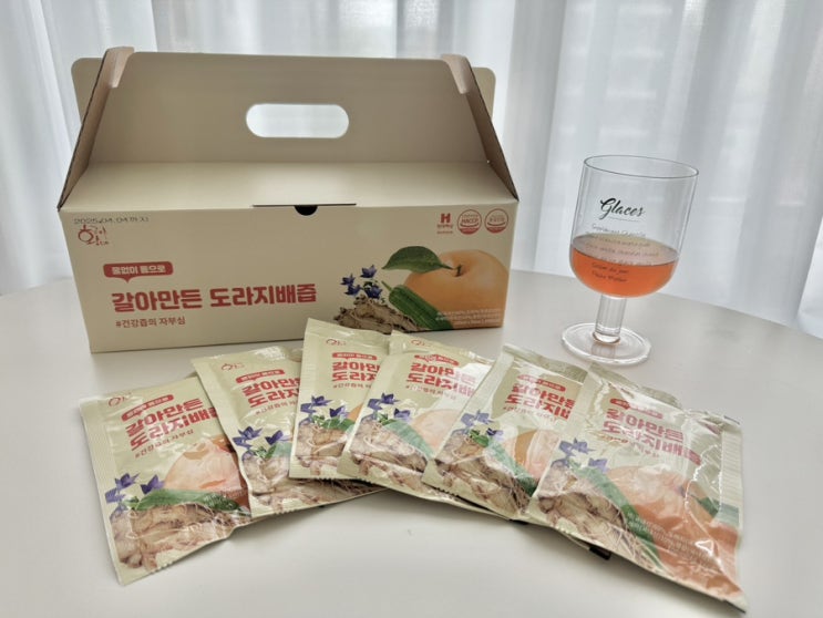  황금이네 도라지배즙, 물없이 통으로 갈아만든 도라지배즙