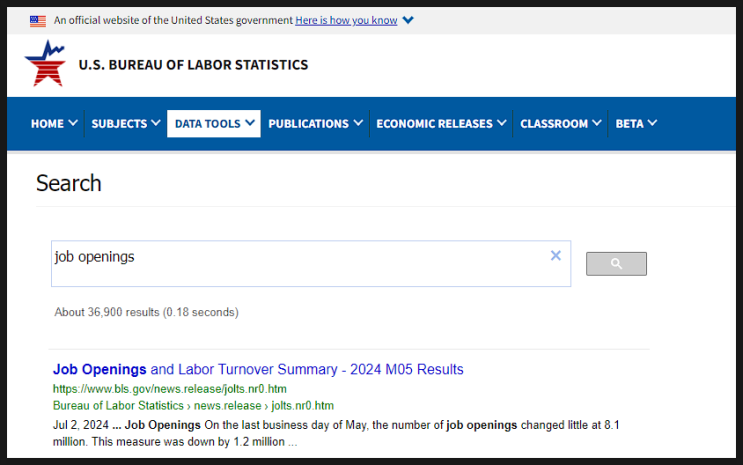  JOLTs job openings 이 뭘까?