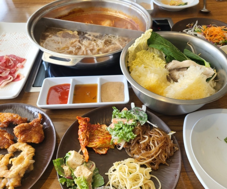  인천 서구청 맛집 오픈런 필수 샤브샤브 무한리필 채운담 구 채선당