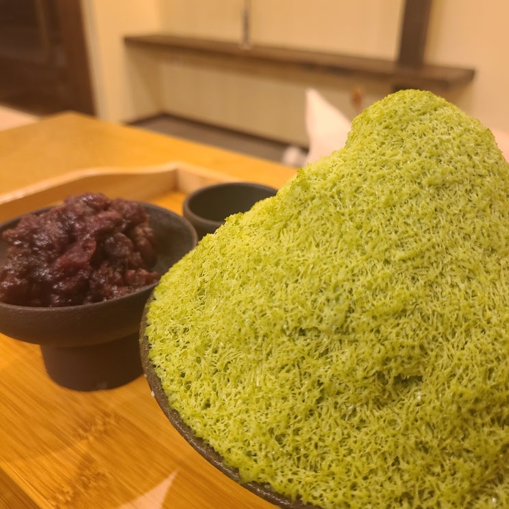  대구 카페 추천) 일본 교토 감성 말차 빙수 맛집 '오마모리  진천'