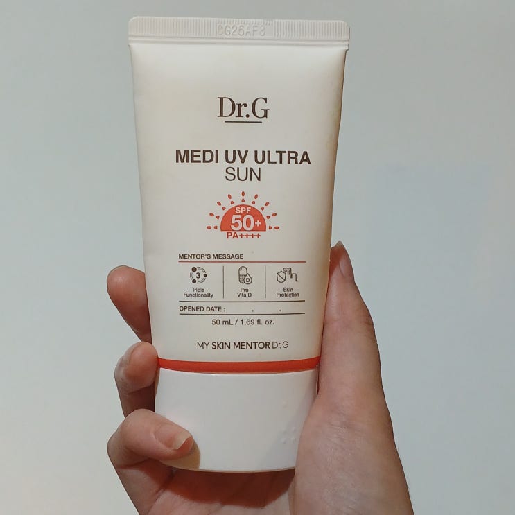  닥터지 선크림 빨강 DR.G 메디 유브이 울트라 썬크림 내돈내산