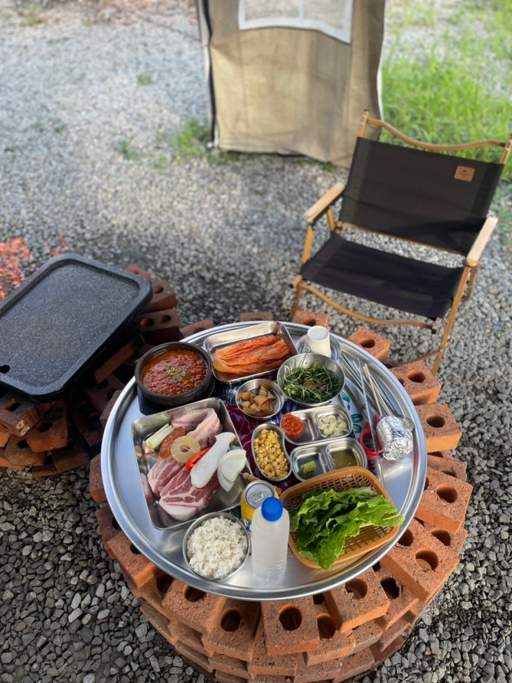 첨단맛집 NTMU 광주 캠핑 느낌 삼겹살 고깃집 추천