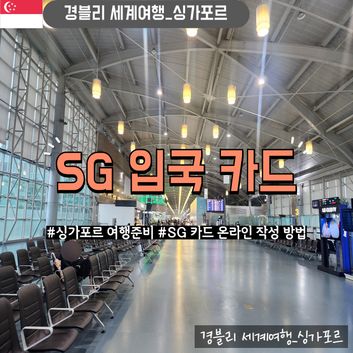  싱가포르 여행준비 싱가포르 입국신고서 SG카드 온라인 작성방법