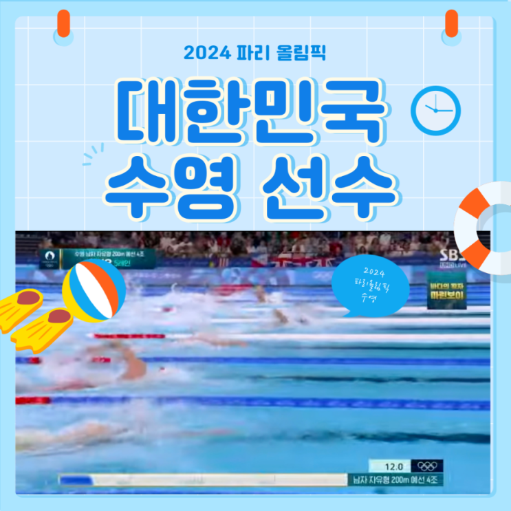 보며(<b>황선우</b>·김우민, <b>자유형</b>... 한국 수영 최초 동반 <b>준결승</b>)