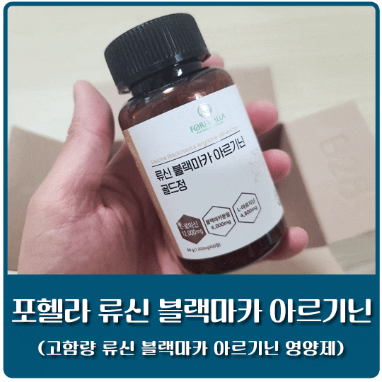 [내돈내산] 포헬라 류신 블랙마카 아르기닌 (feat. 고함량 류신 블랙마카 아르기닌 영양제)