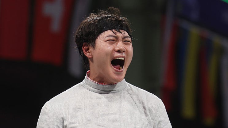 <b>오상욱 펜싱 금메달</b>, 한국 첫 금메달 선물!! 파리올림픽... 