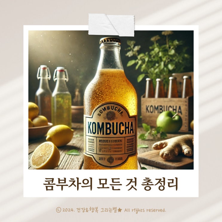  콤부차 부작용 다이어트 카페인 장점 효능 레시피 총정리