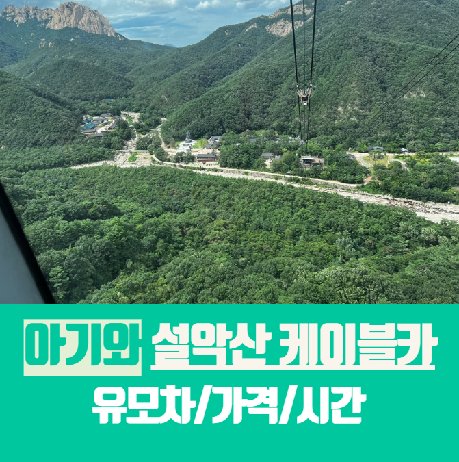  아기와 설악산 케이블카/유모차/주차/대기시간