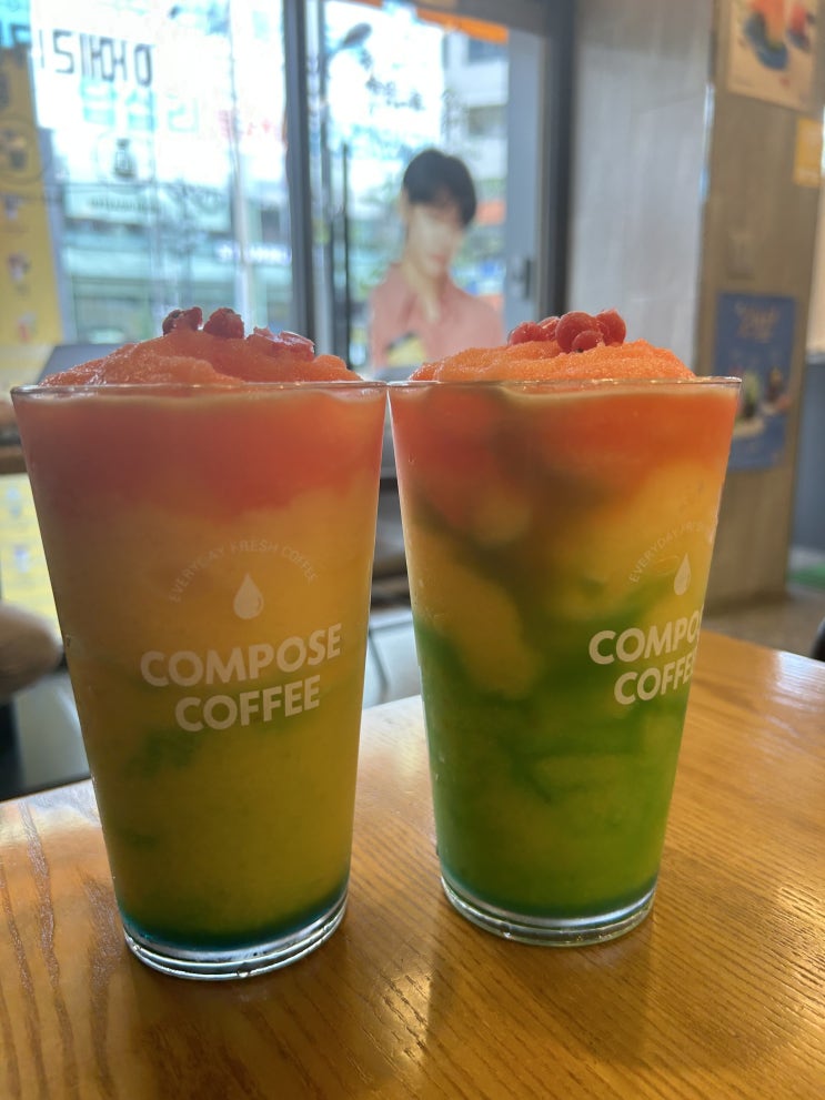  컴포즈커피 신메뉴 <제주 선셋 리프레시> 리뷰