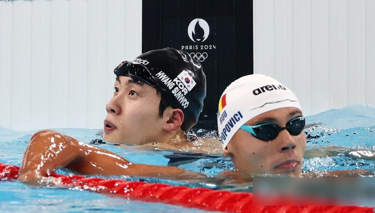 황선우·<b>김우민</b>, 한국 수영 최초 <b>자유형</b> 200m 동반 준<b>결승 진출</b>... 