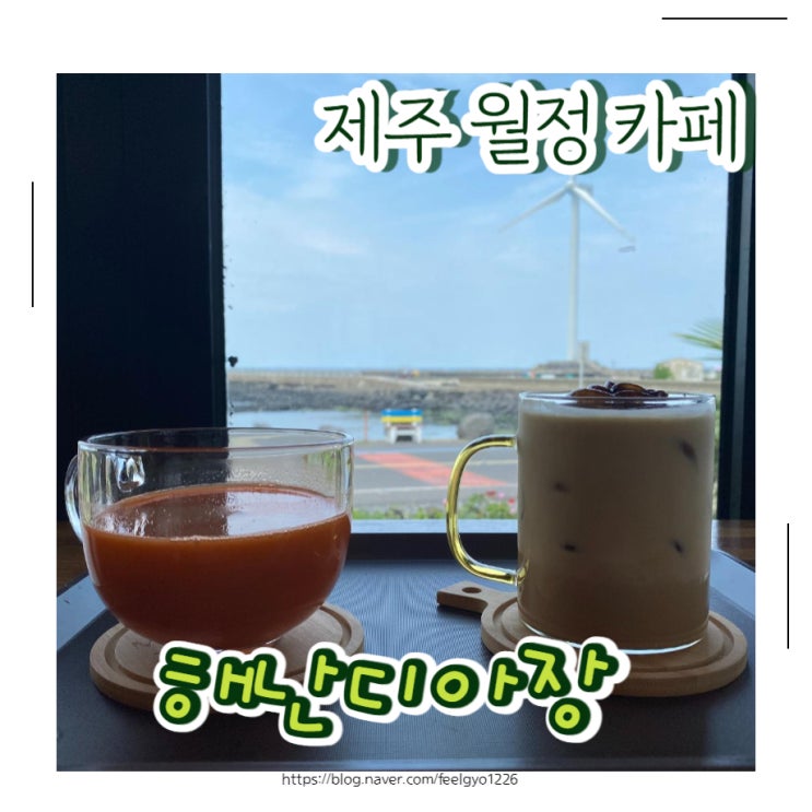  제주 월정리카페 오션뷰맛집 해난디아장카페