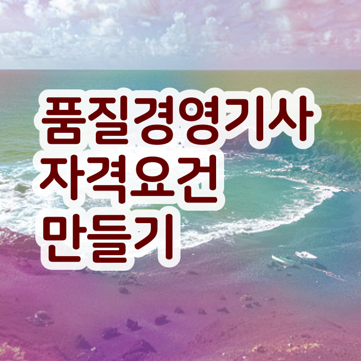  품질경영기사 필기 난이도 품질경영기사 시험응시자격 온라인 수업으로 편하게 준비한 노하우