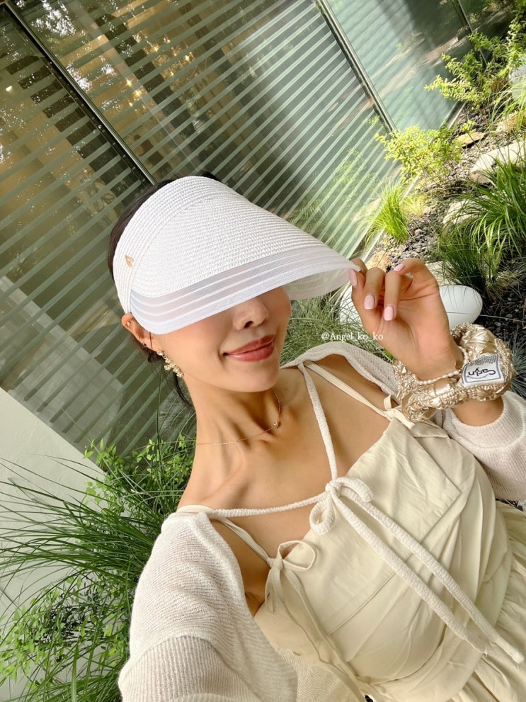  썬캡 여름코디 신저 shinjeo 모던선바이저7 휴가룩, 골프라운딩룩 썬바이저 추천
