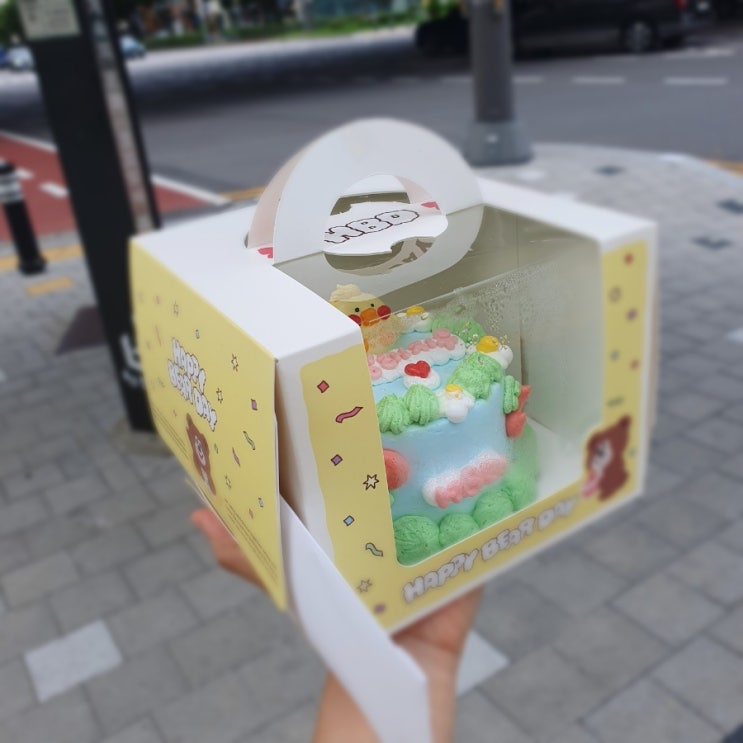  해피베어데이ㅣ부천중동점 레터링케이크 부천롯데백화점 케이크