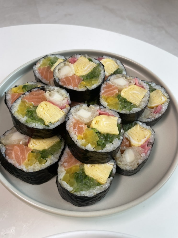  [일상] 주말요리..! 김밥만큼 쉬운 연어 후토마끼 만드는법