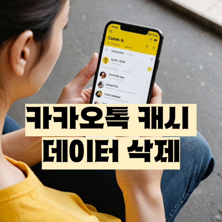  카카오톡 캐시 데이터 삭제 이렇게해요