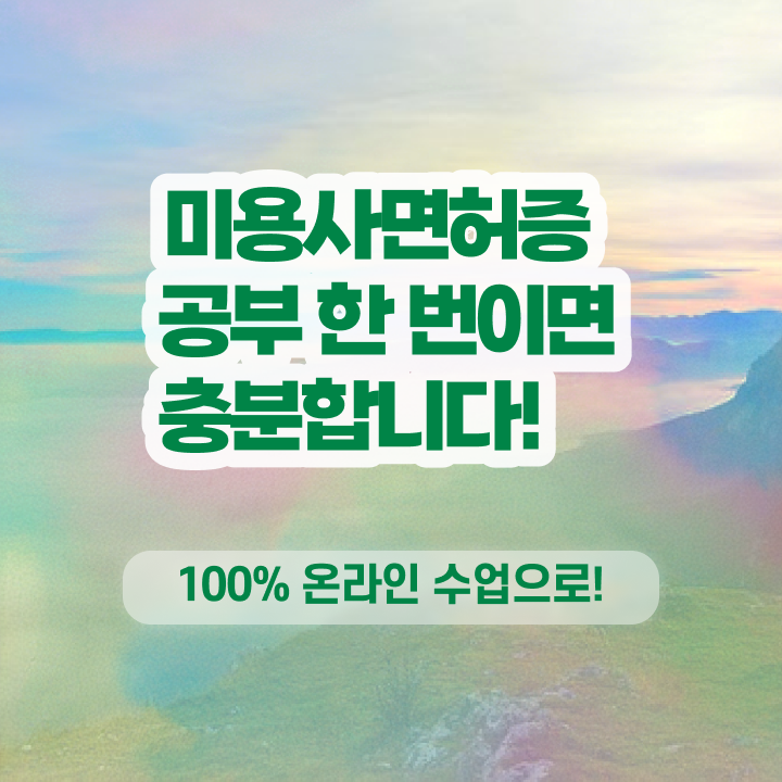  미용사 면허증 발급 , 학점은행제 미용학으로 종합미용면허증 끝냈어요