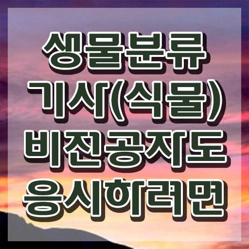  생물분류기사(식물) 취득자격 인강으로 1학기에 성공한 비법