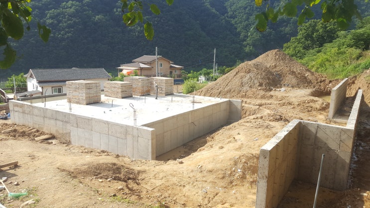  단양 전원 주택 기초 및 옹벽 공사, 소형 주택 짓기