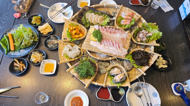 노형동맛집 노형수산시장 해산물가득 차롱세트 노형동맛집 노형수산시장 해산물가득 차롱세트