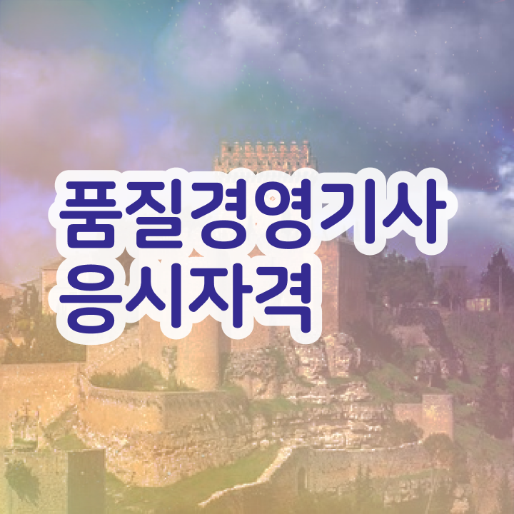  품질경영기사 실기 품질경영기사 시험응시조건 온라인 수업으로 간편하게 준비한 전략