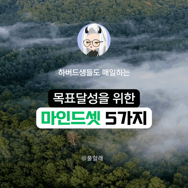  하버드생들도 매일 한다는 목표 달성을 위한 마인드 셋 5 (네이버 스페셜 포토덤프 ep.2)
