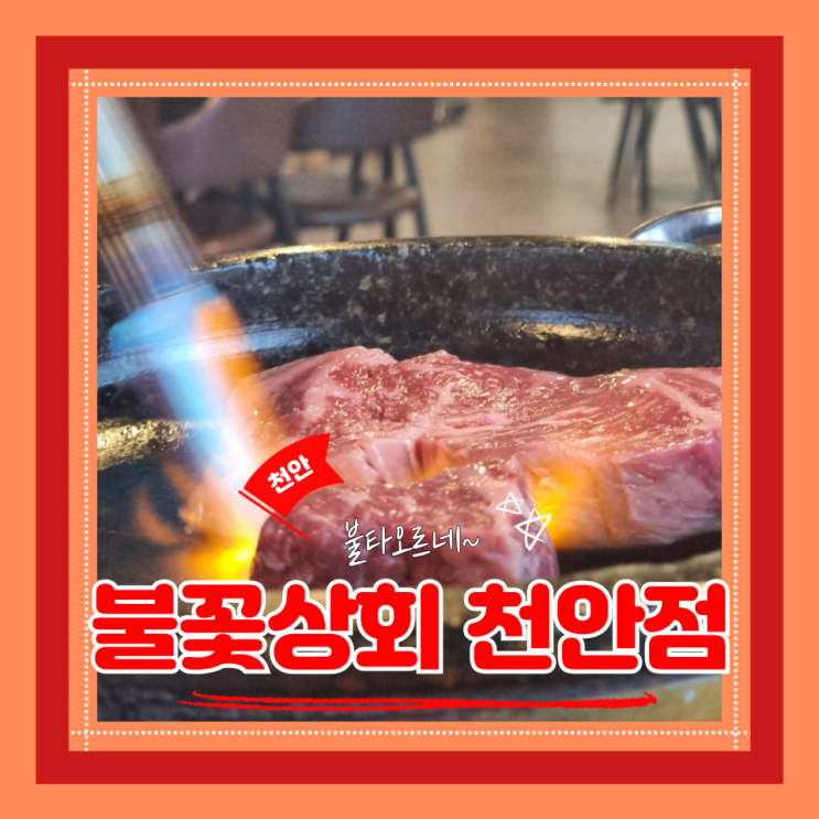  (천안맛집) 천안불당동한우 천안모임 불꽃쇼가 화려한 불꽃상회 천안점
