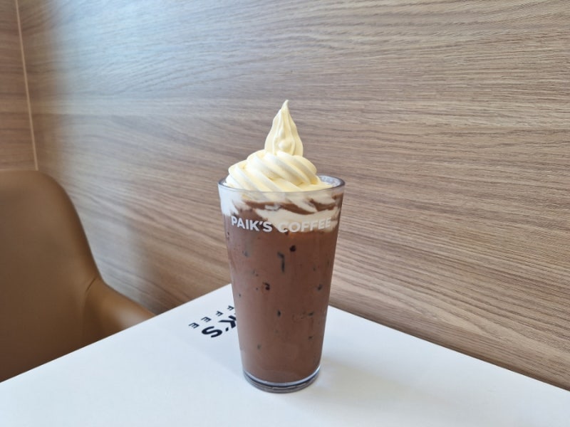 빽다방 아이스크림카페모카 가격 칼로리
