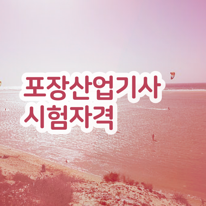  포장산업기사 취득자격 온라인 과정으로 4개월 만에 끝낸 팁