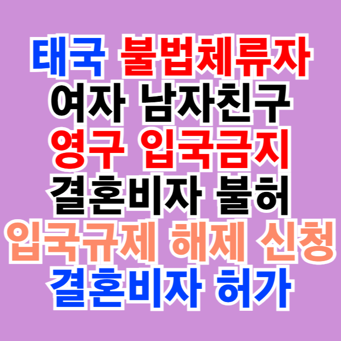태국 불법체류자 여성 결혼비자 F6 불허 후 허가(입국규제 해제 신청 재입국 성공) 태국 불법체류자 여성 결혼비자 F6 불허 후 허가(입국규제 해제 신청 재입국 성공)