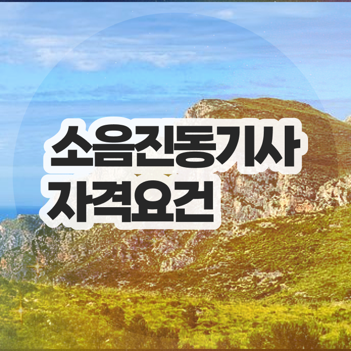  소음진동기사 시험응시자격 인강만 듣고 4개월 만에 완료한 방법