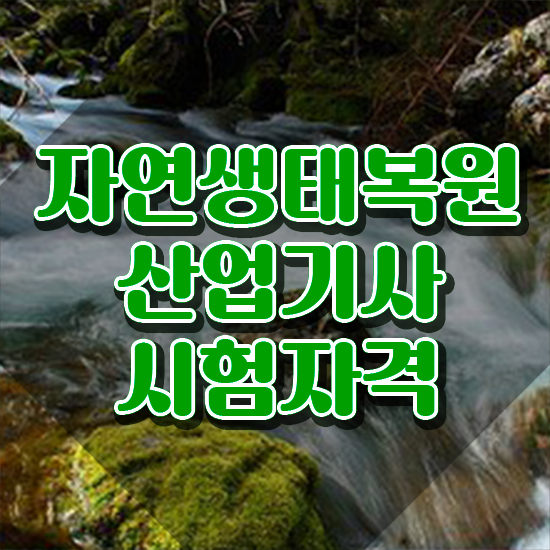  자연생태복원산업기사 자격요건 인강으로 쉽고 빠르게 준비한 과정