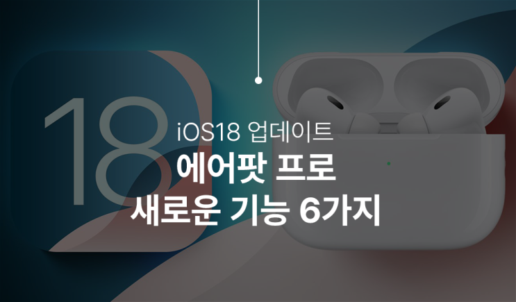  iOS18 업데이트 에어팟 프로 신기능 4가지 소개