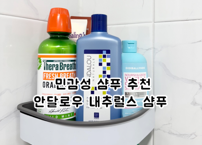 안달로우 내추럴스 민감성 두피샴푸로 추천!
