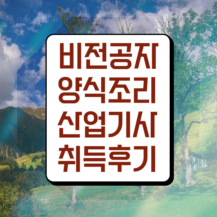 양식조리산업기사 응시조건 인강만 듣고 편하게 성공한 비법