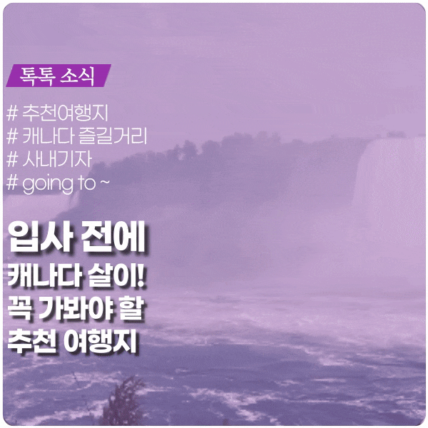 입사 전 잠깐 캐나다 살이! 추천 여행지는? 입사 전 잠깐 캐나다 살이! 추천 여행지는?