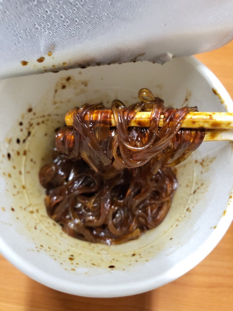  누들핏 짜파구리 가볍게 먹는 컵라면 내돈내산