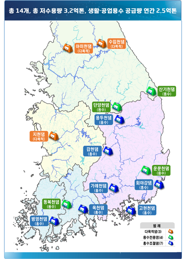  전남도, 환경부의 신규댐·리모델링 건설 사업에 3개소 선정