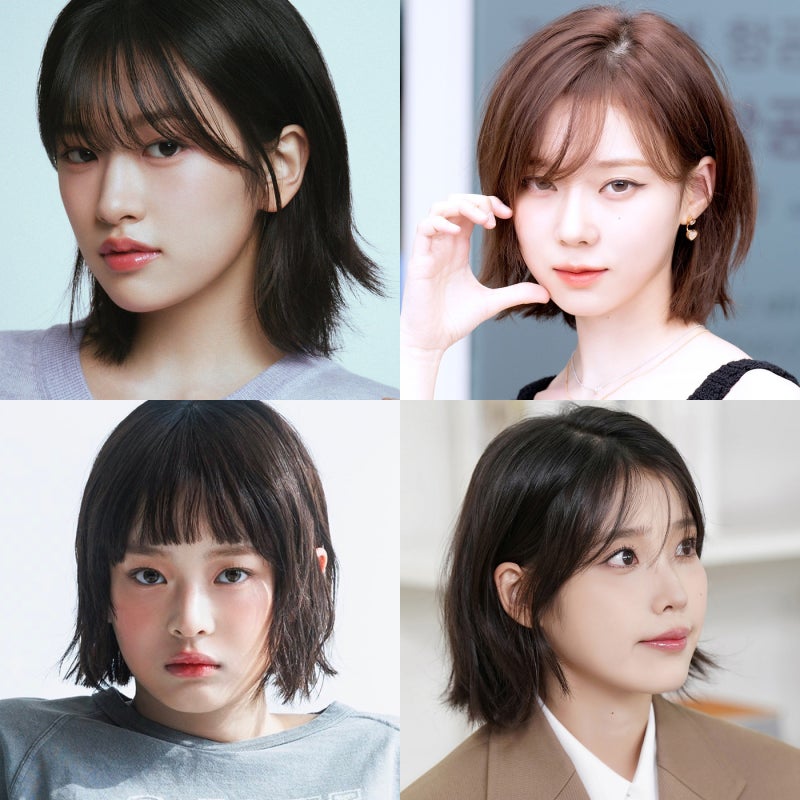 여성 숏 레이어드컷 & 태슬컷 헤어스타일 연예인