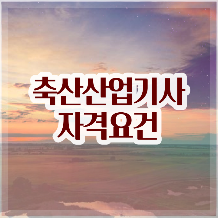  축산산업기사 시험자격 인강으로 반 년만에 성공한 노하우