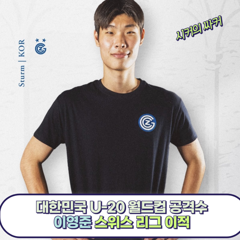 수원 FC 소속 공격수 이영준 스위스 리그 그라스호퍼 클럽 취리히 이적 확정