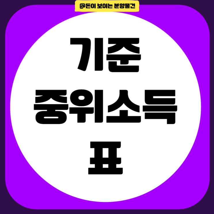  2024년 기준중위소득 2025년과 비교해봤어요