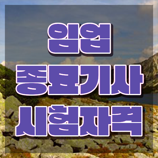  임업종묘기사 일정 임업종묘기사 취득자격 인강으로 쉽고 빠르게 완료한 후기